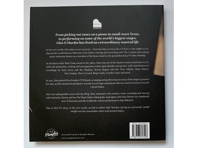 On Piano Glen D. Hardin - Hardcover Limited Edition Book With Pink Vinyl Single