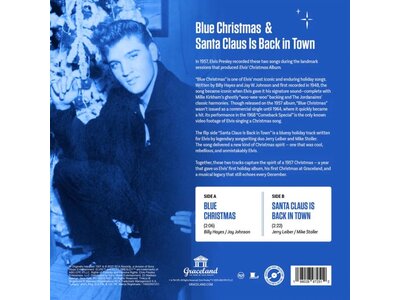 Elvis Presley Blue Christmas - Santa Claus Is Back In Town Graceland Collector's Edition 10" Vinyl Single