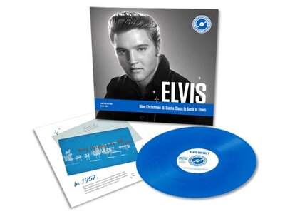 Elvis Presley Blue Christmas - Santa Claus Is Back In Town Graceland Collector's Edition 10" Vinyl Single