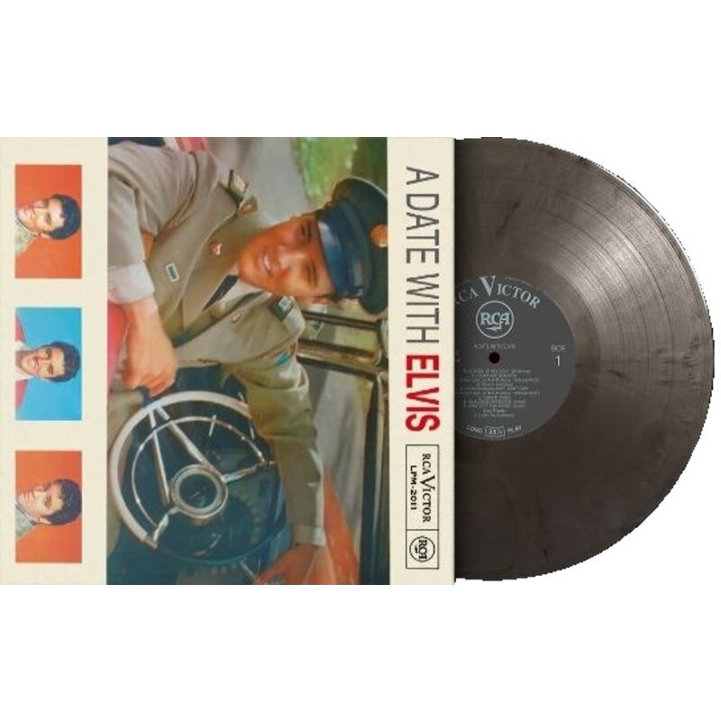 A Date With Elvis On Silver / Black Vinyl 33 RPM Music On Vinyl Exclusive Label