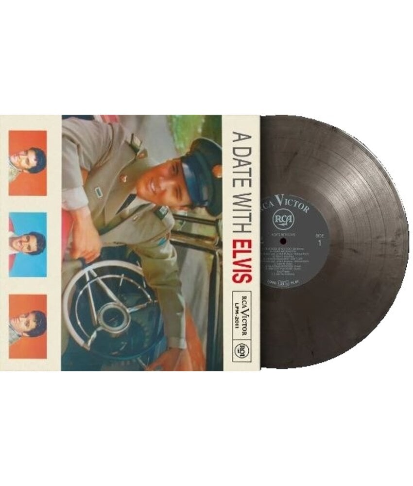 A Date With Elvis On Silver / Black Vinyl 33 RPM Music On Vinyl Exclusive Label