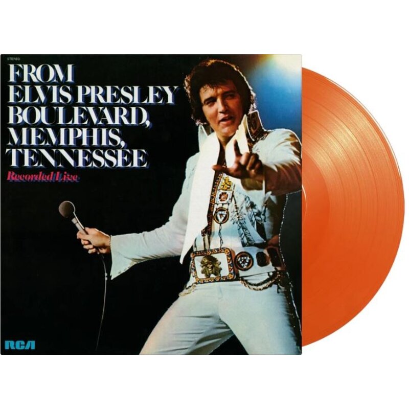 From Elvis Presley Boulevard, Memphis, TN On Orange Vinyl 33 RPM Music On Vinyl Exclusive Label