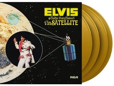 Elvis Presley Aloha From Hawaii Via Satellie On Yellow Vinyl 33 RPM Music On Vinyl Exclusive Label