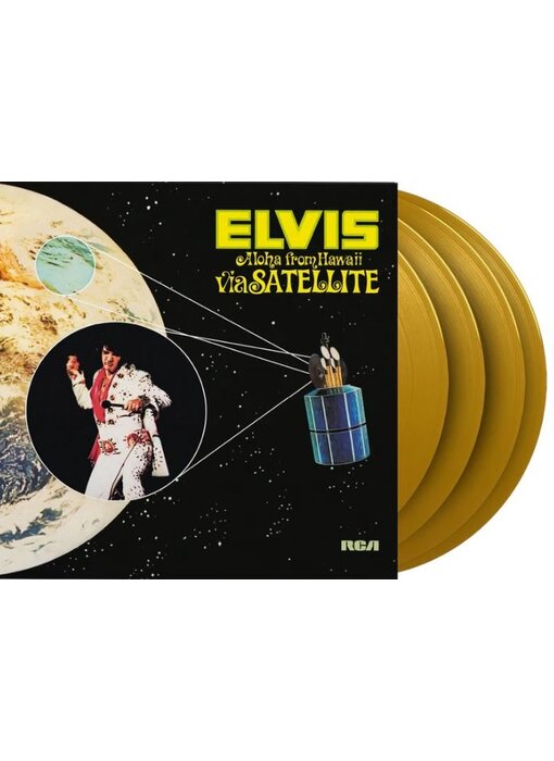 Elvis Presley Aloha From Hawaii Via Satellie On Yellow Vinyl 33 RPM Music On Vinyl Exclusive Label