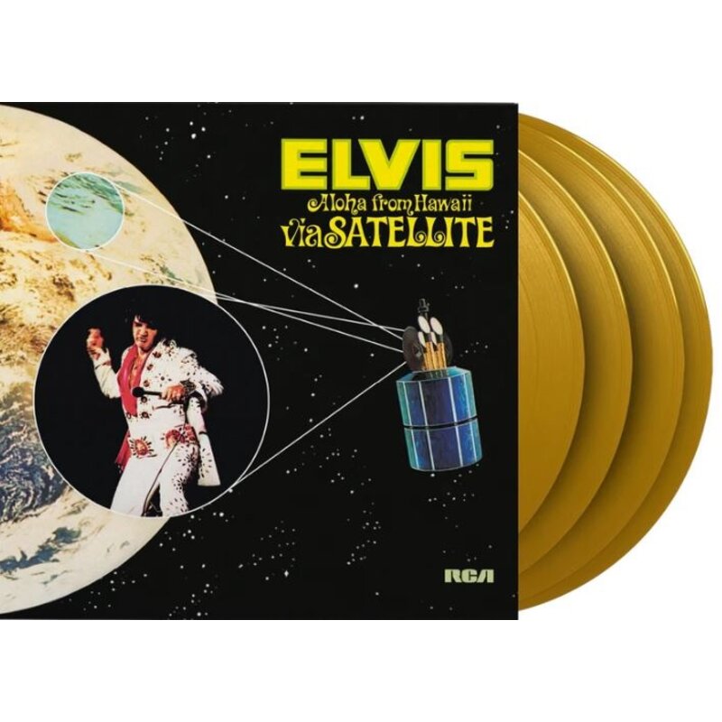 Elvis Presley Aloha From Hawaii Via Satellie On Yellow Vinyl 33 RPM Music On Vinyl Exclusive Label