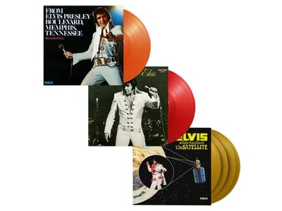 Elvis Presley Aloha From Hawaii Via Satellie On Yellow Vinyl 33 RPM Music On Vinyl Exclusive Label