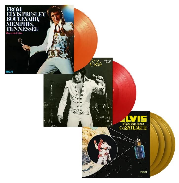 Elvis Presley Aloha from Hawaii UK(英)盤LP Elvis Presley Aloha From Hawaii Via Satellie On Yellow Vinyl