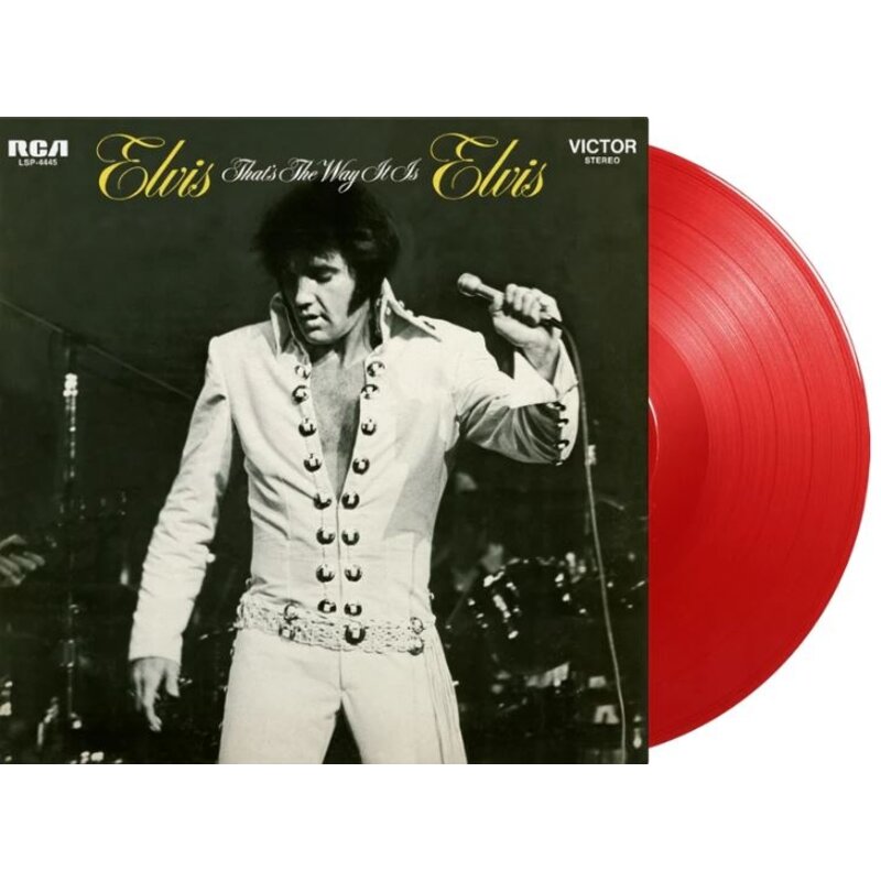 Elvis That's The Way It Is On Red Vinyl 33 RPM Music On Vinyl Exclusive Label
