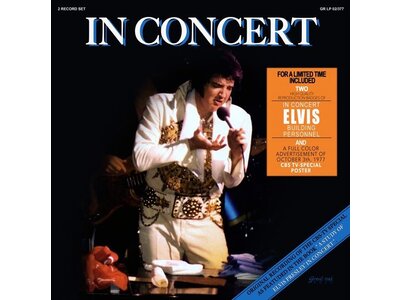 Elvis In Concert - 33 RPM 2 LP Clear Vinyl Set - Gravel Road Label - A Study Of Elvis Presley's "In Concert"