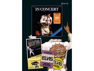 Elvis In Concert - 33 RPM 2 LP Clear Vinyl Set - Gravel Road Label - A Study Of Elvis Presley's "In Concert"