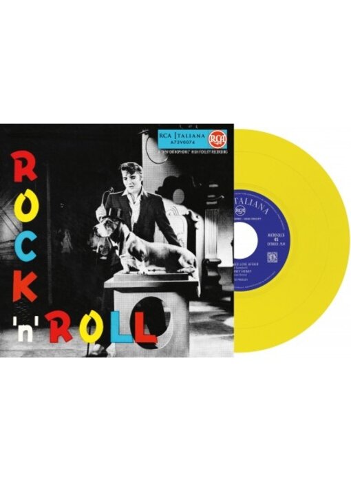 Elvis Presley Rock 'n' Roll - Italian Edition Re-Issue Yellow Vinyl