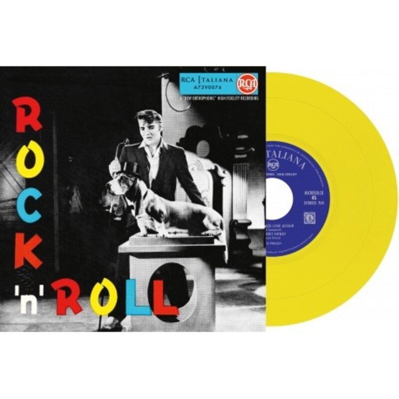 Elvis Presley Rock 'n' Roll - Italian Edition Re-Issue Yellow Vinyl