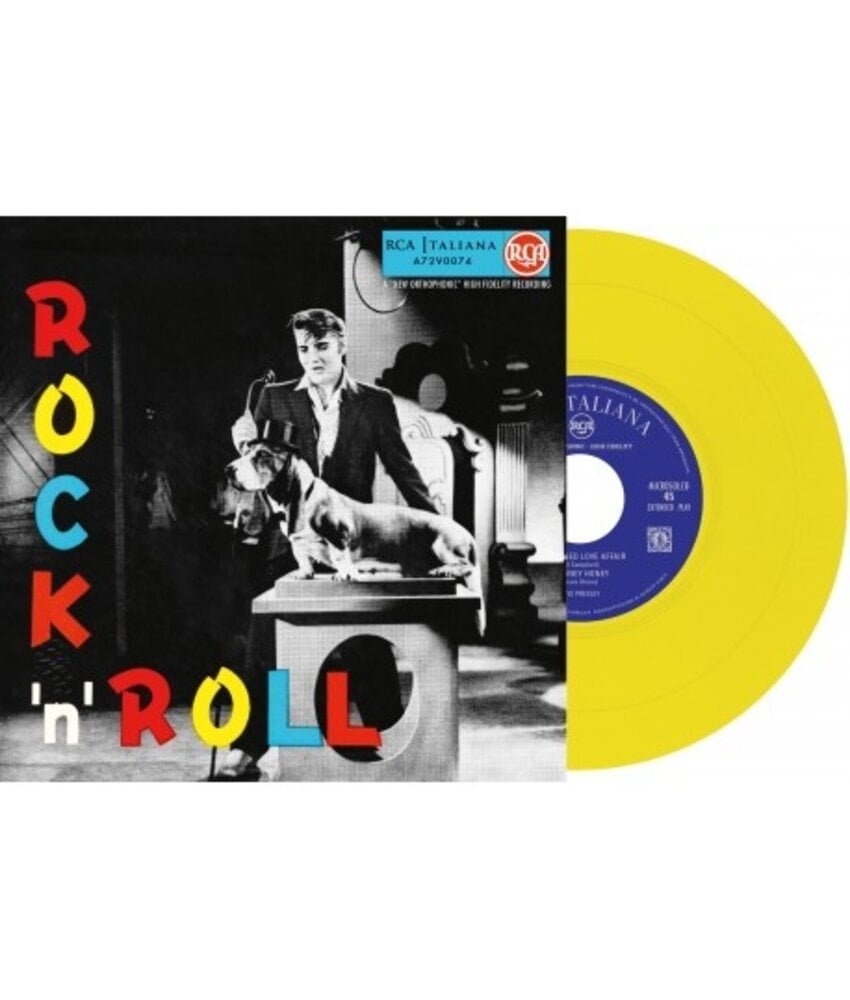 Elvis Presley Rock 'n' Roll - Italian Edition Re-Issue Yellow Vinyl