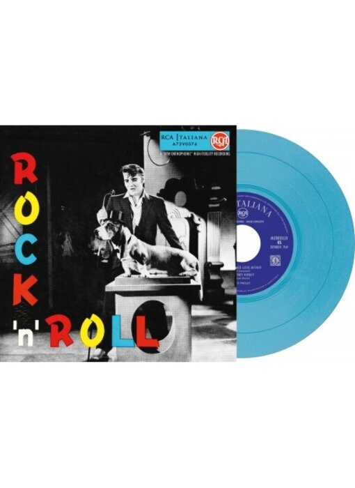 Elvis Presley Rock 'n' Roll - Italian Edition Re-Issue Blue Vinyl