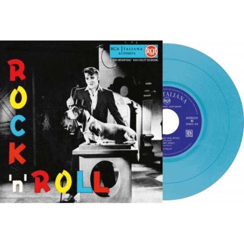 Elvis Presley Rock 'n' Roll - Italian Edition Re-Issue Blue Vinyl