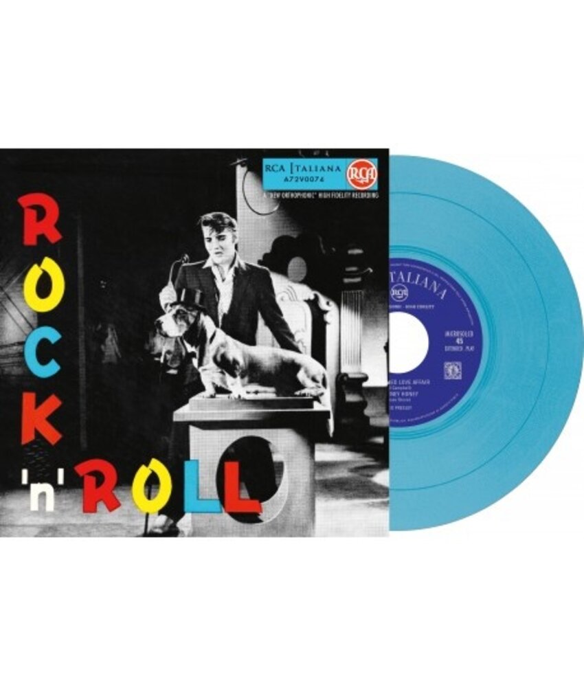 Elvis Presley Rock 'n' Roll - Italian Edition Re-Issue Blue Vinyl