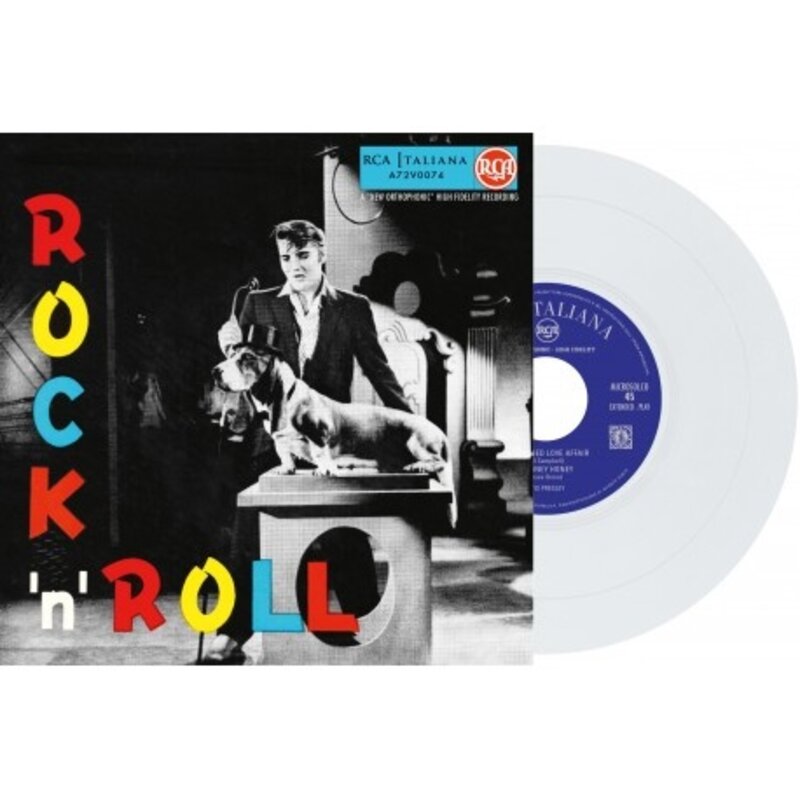 Elvis Presley Rock 'n' Roll - Italian Edition Re-Issue Total White Vinyl