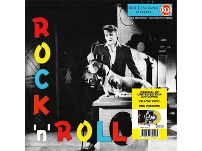 Elvis Presley Rock 'n' Roll - Italian Edition Re-Issue Yellow Vinyl