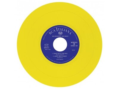 Elvis Presley Rock 'n' Roll - Italian Edition Re-Issue Yellow Vinyl
