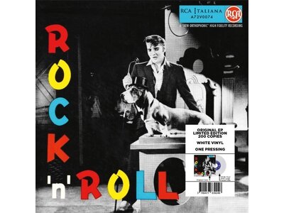 Elvis Presley Rock 'n' Roll - Italian Edition Re-Issue Total White Vinyl