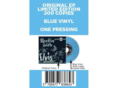 Rockin' With Elvis Vol 1 - Belgian Edition Re-Issue Blue Vinyl