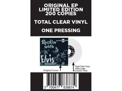 Rockin' With Elvis Vol 1 - Belgian Edition Re-Issue Total Clear Vinyl