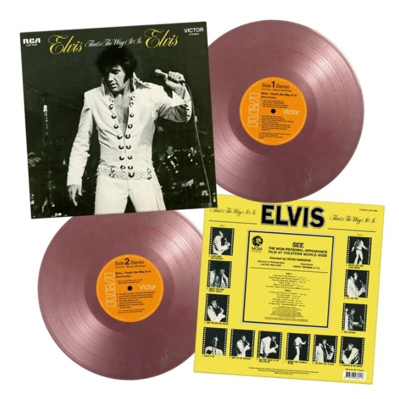 Elvis That's The Way It Is On Red/Silver Marbled Vinyl 33 RPM Music On Vinyl Exclusive Label