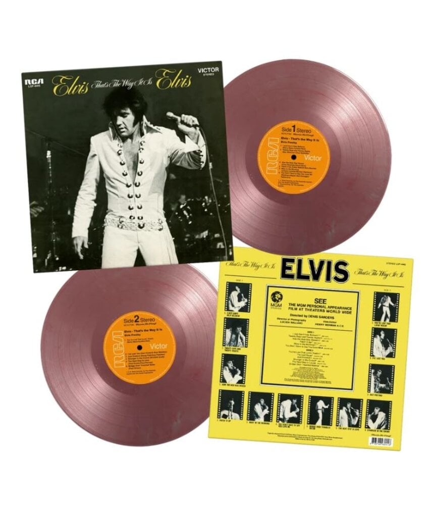 Elvis That's The Way It Is On Red/Silver Marbled Vinyl 33 RPM Music On Vinyl Exclusive Label