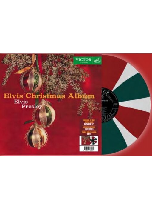 Elvis' Christmas Album Japan Edition Re-Issue Tricolor Vinyl