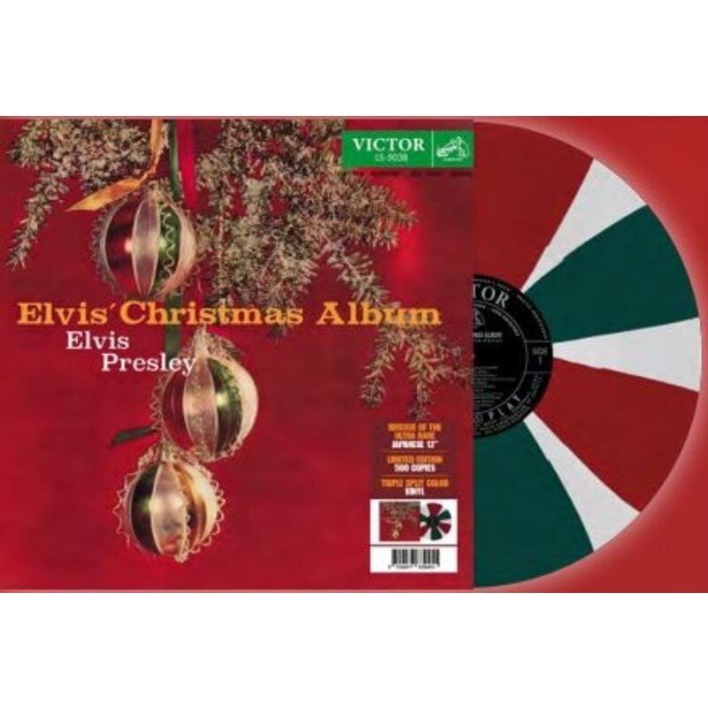 Elvis' Christmas Album Japan Edition Re-Issue Tricolor Vinyl