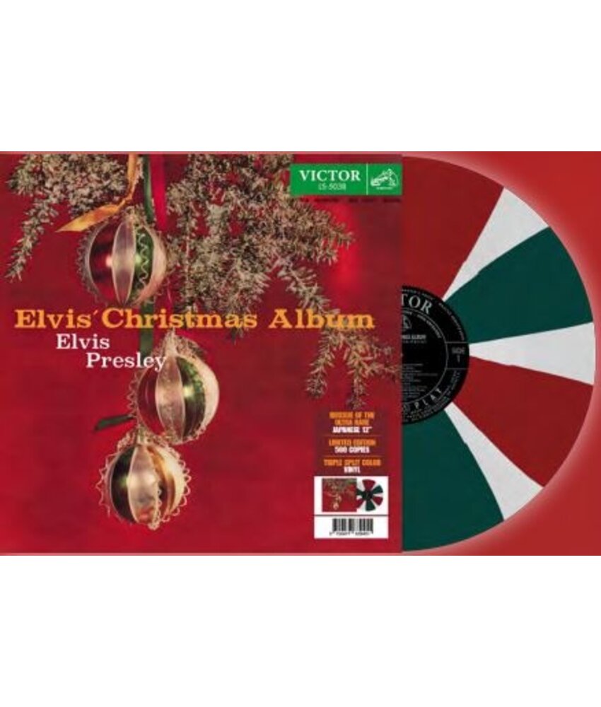 Elvis' Christmas Album Japan Edition Re-Issue Tricolor Vinyl