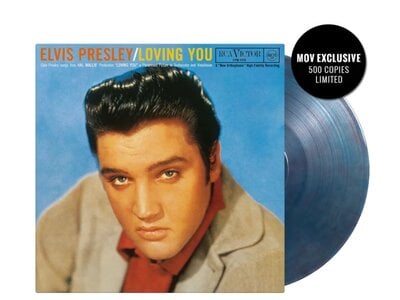 Elvis Presley Loving You  On Blue Marble Vinyl 33 RPM Music On Vinyl Exclusive Label