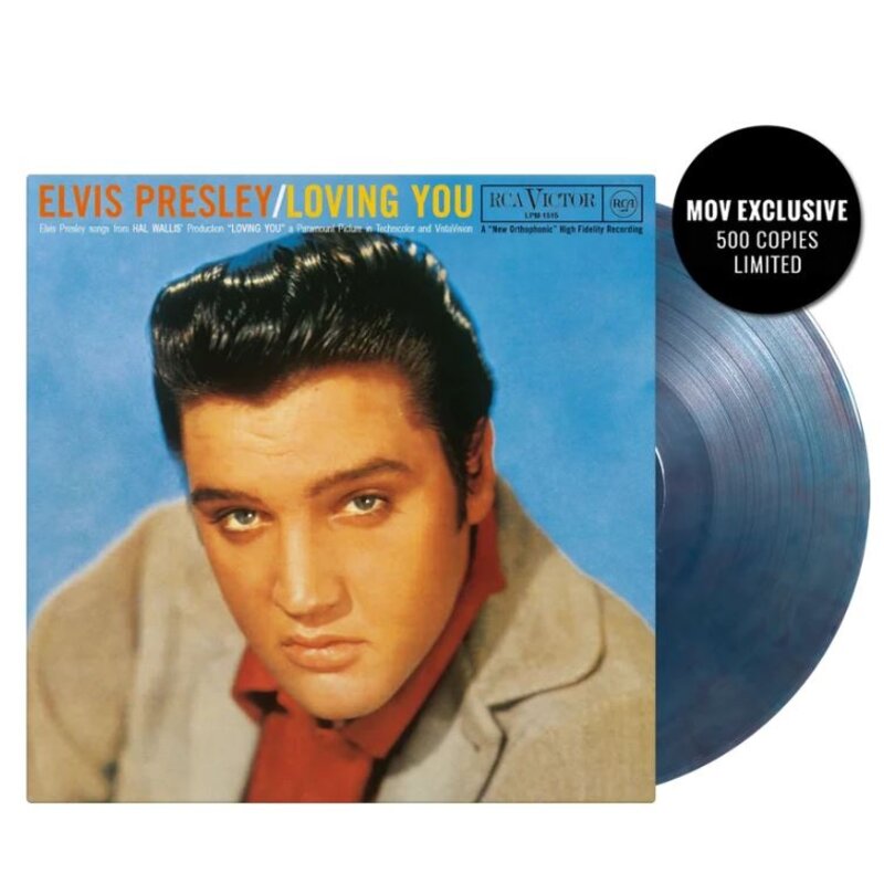 Elvis Presley Loving You  On Blue Marble Vinyl 33 RPM Music On Vinyl Exclusive Label