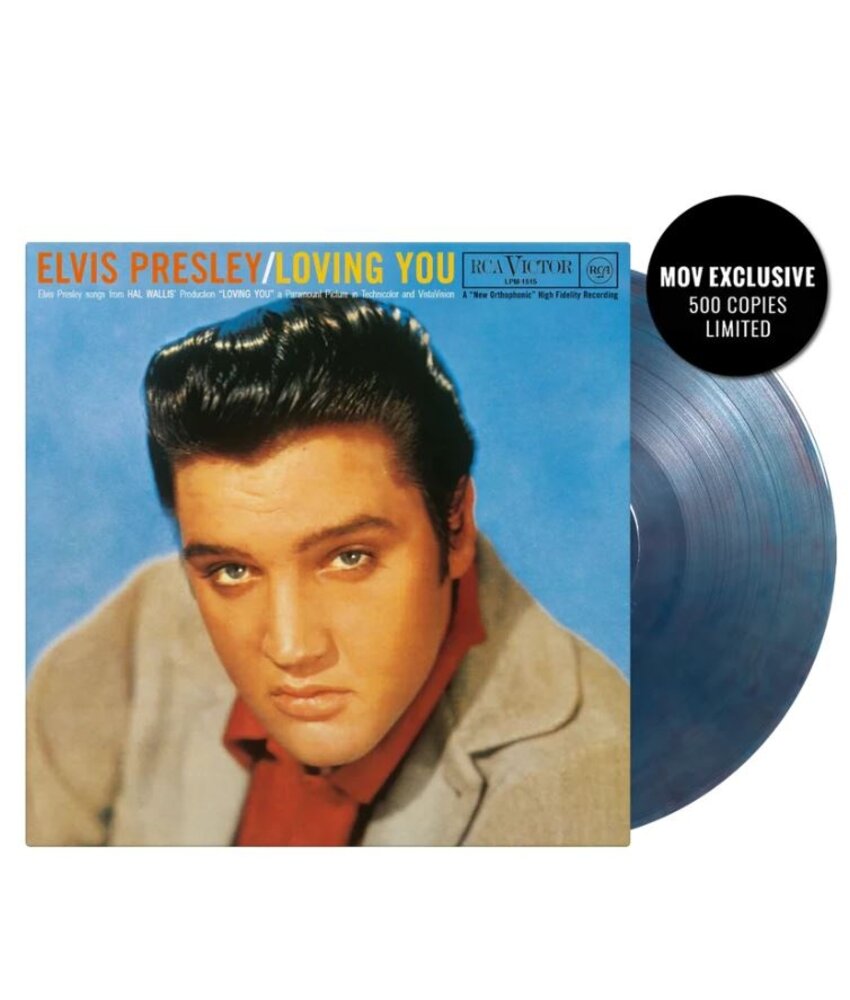 Elvis Presley Loving You  On Blue Marble Vinyl 33 RPM Music On Vinyl Exclusive Label