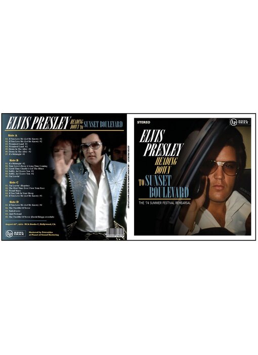 Heading Down To Sunset Boulevard The '74 Summer Festival Rehearsel 33RPM Clear Vinyl 2 LP Set - Reel Trax Label