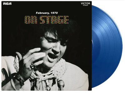 Elvis On Stage On Blue Vinyl 33 RPM Music On Vinyl Exclusive Label
