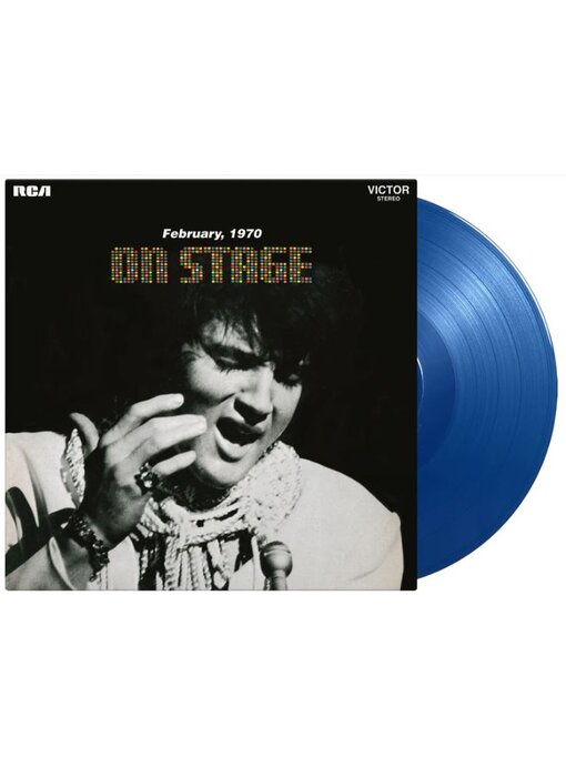 Elvis On Stage On Blue Vinyl 33 RPM Music On Vinyl Exclusive Label