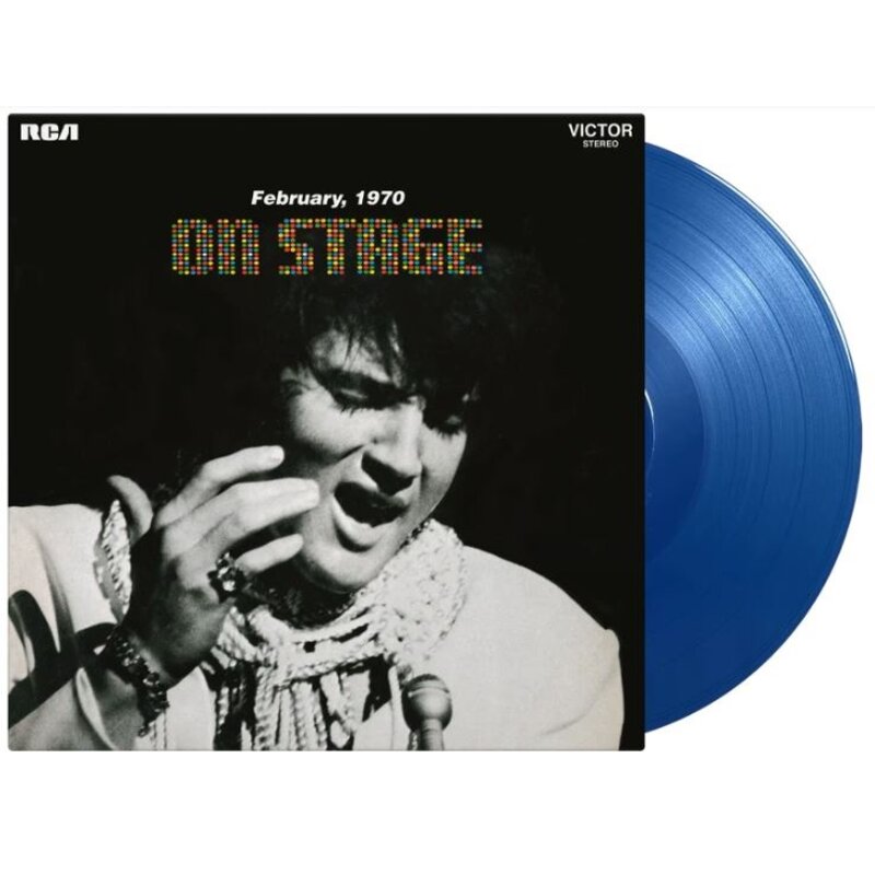 Elvis On Stage On Blue Vinyl 33 RPM Music On Vinyl Exclusive Label