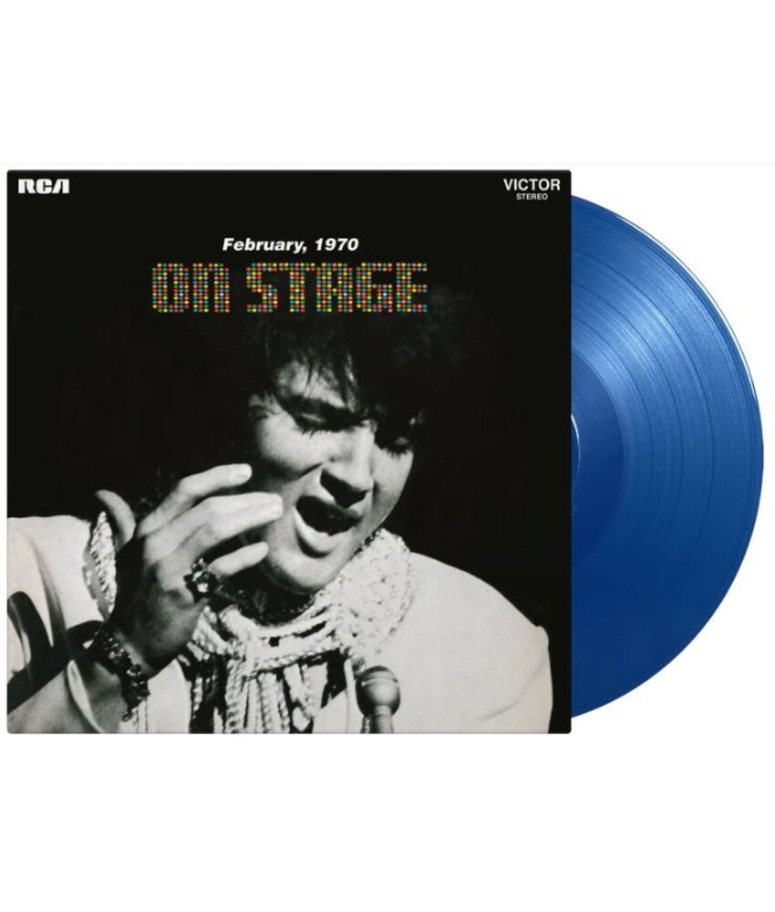 Elvis On Stage On Blue Vinyl 33 RPM Music On Vinyl Exclusive Label
