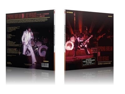 Elvis Spring Break In Las Vegas  2-LP Set Transparant Violet Vinyl Milbranch Music Label