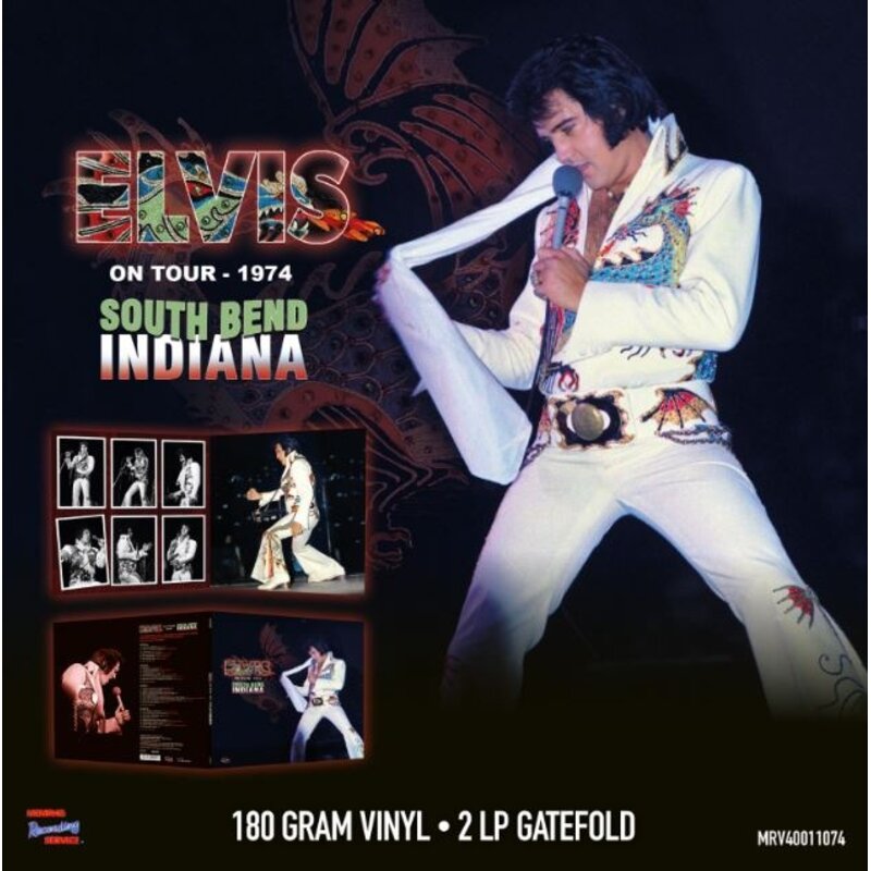 MRS - Elvis On Tour 1974 South Bend Indiana - Black Vinyl 2 LP Set