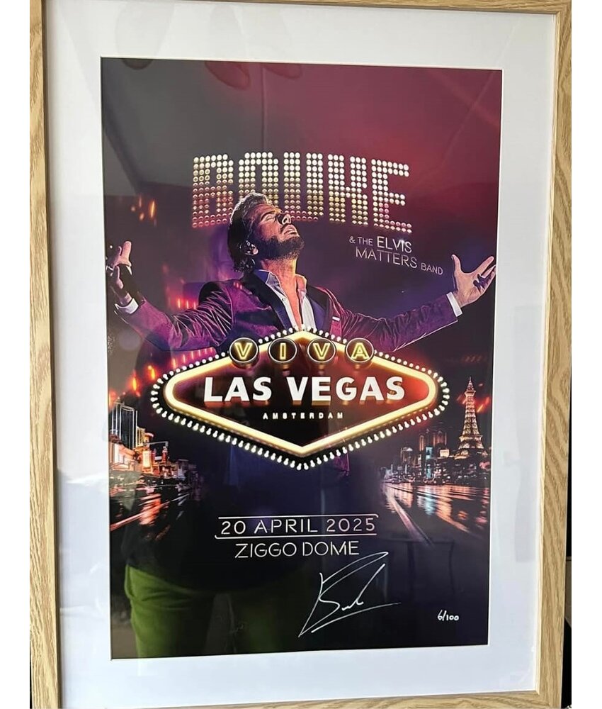 Poster Bouke Gesigneerde Inlijsting