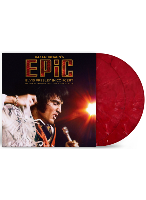 EPiC : Elvis Presley In Concert Original Motion Picture Soundtrack 2 LP Set Graceland Exclusive Red Marble Vinyl