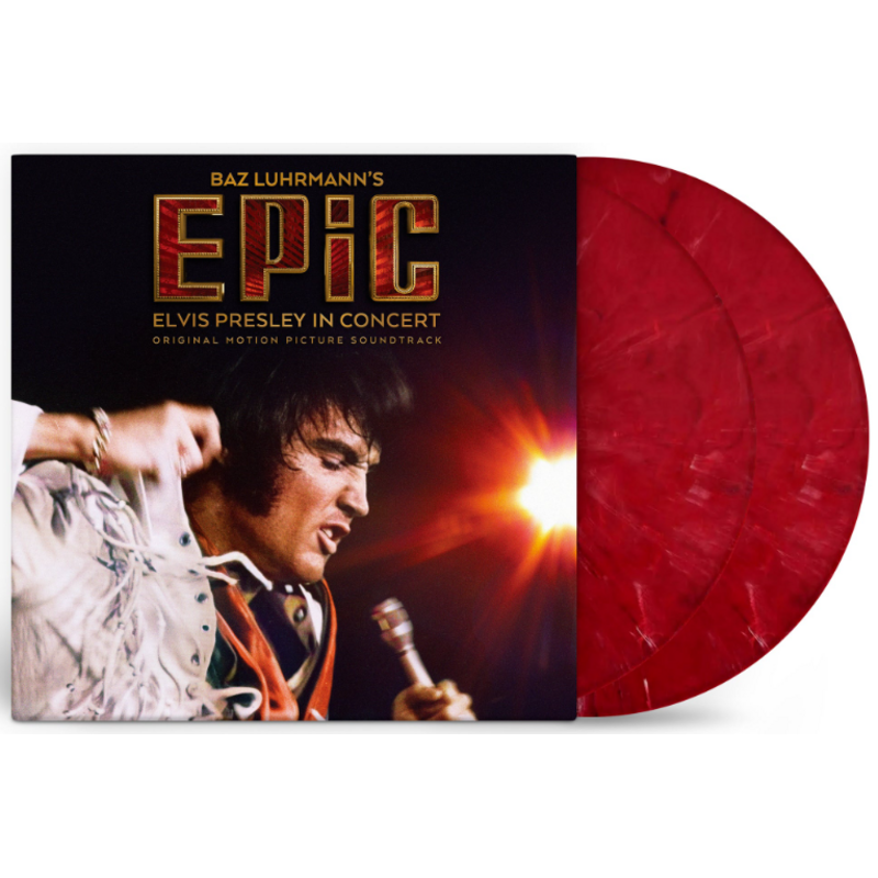 EPiC : Elvis Presley In Concert Original Motion Picture Soundtrack 2 LP Set Graceland Exclusive Red Marble Vinyl
