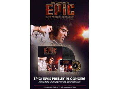 EPiC : Elvis Presley In Concert Original Motion Picture Soundtrack 2 LP Set Black Vinyl