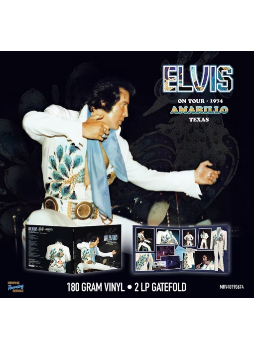 MRS - Elvis On Tour 1974 Amarillo Texas - Clear Vinyl 2 LP Set