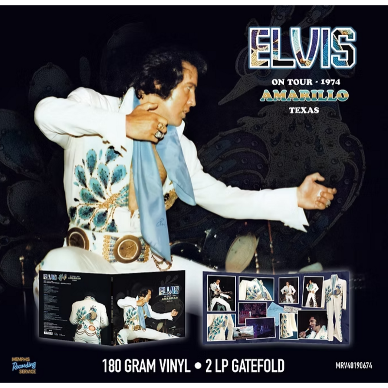 MRS - Elvis On Tour 1974 Amarillo Texas - Clear Vinyl 2 LP Set