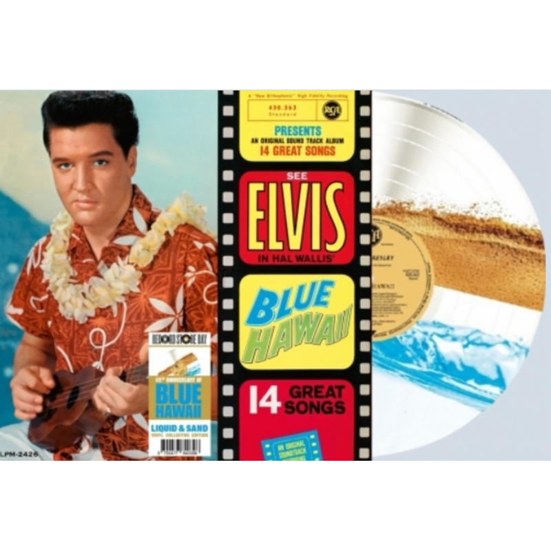 Elvis Blue Hawaii Blue Liquid Vinyl With Sand RSD  2026 VPI Label