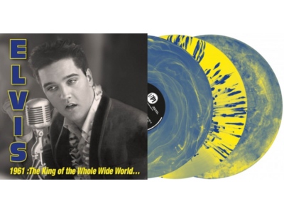 Elvis 1961 The King Of The Whole Wild World On Blue And Yellow Splatter Vinyl RSD  2026 VPI Label 3 LP Set