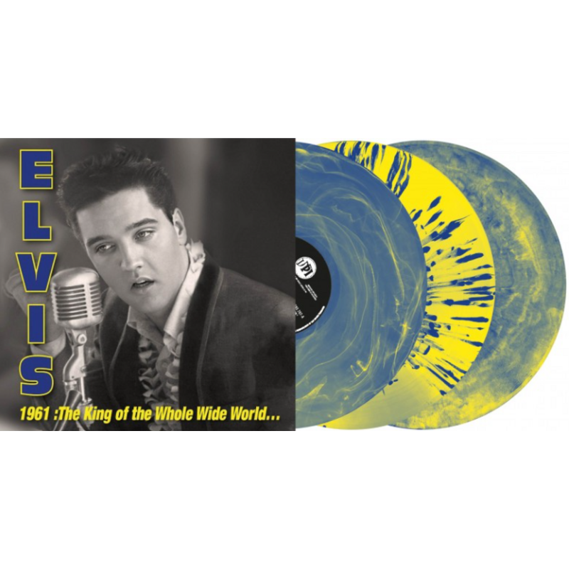 Elvis 1961 The King Of The Whole Wild World On Blue And Yellow Splatter Vinyl RSD  2026 VPI Label 3 LP Set